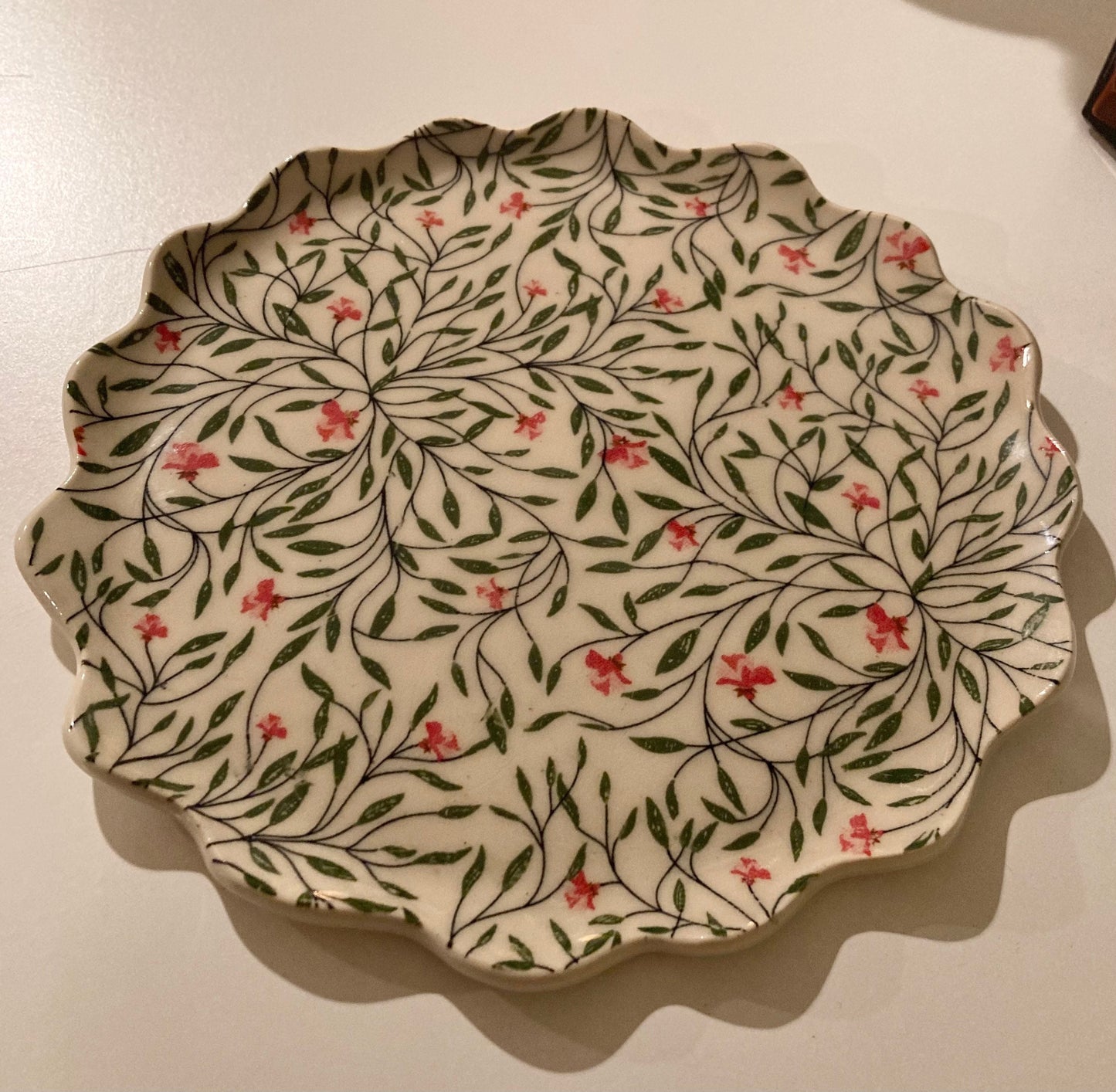 Ceramic Floral Plate