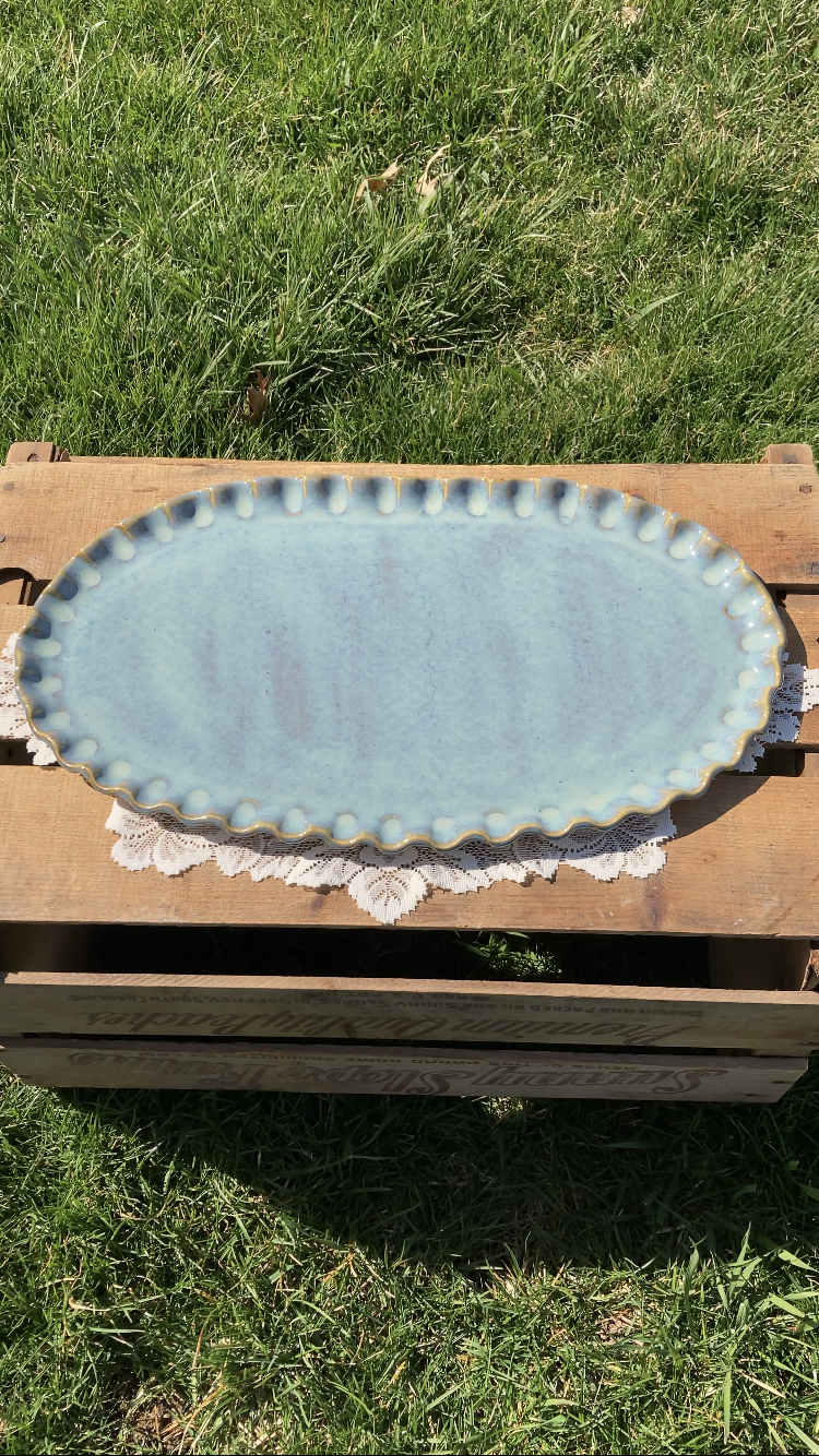 Turquoise/Blue Serving Platter