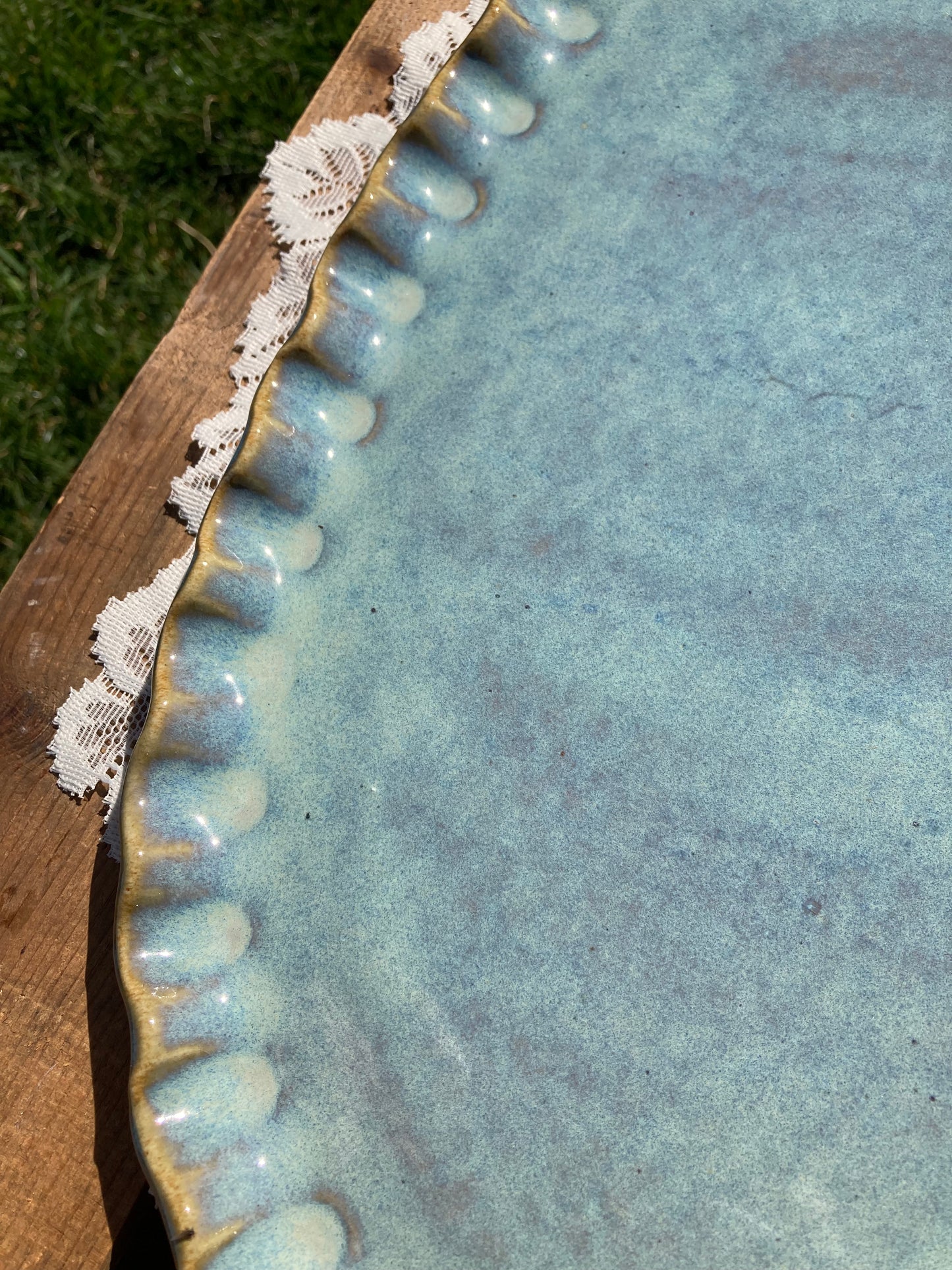 Turquoise/Blue Serving Platter